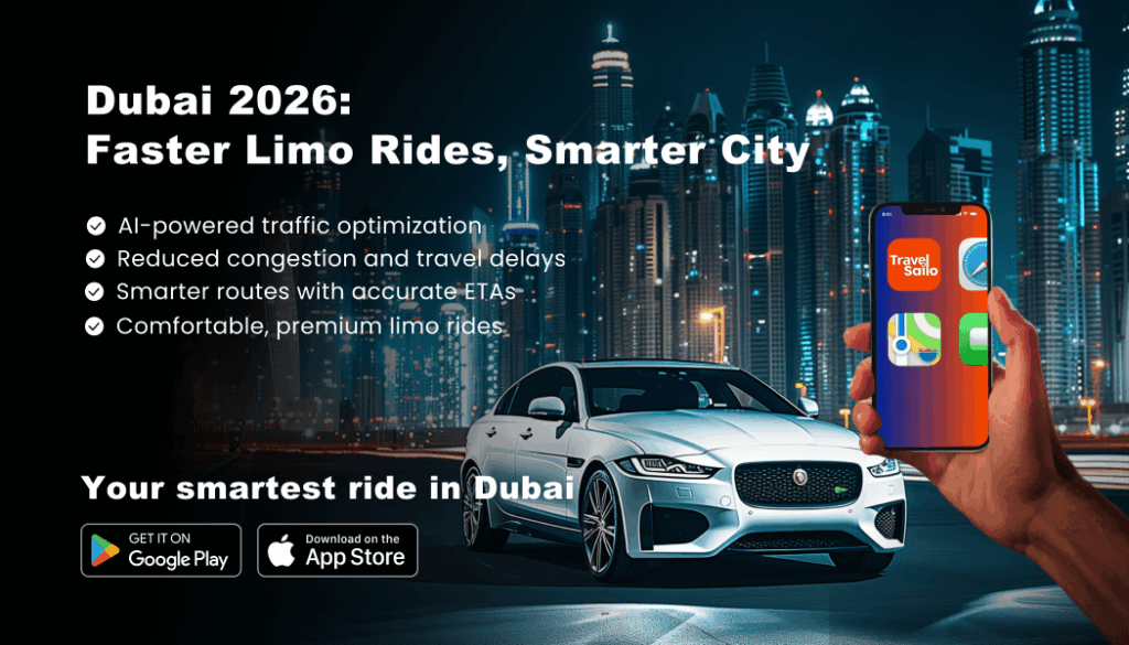 AI traffic management Dubai 2026 – Travel Sailo faster limo commutes