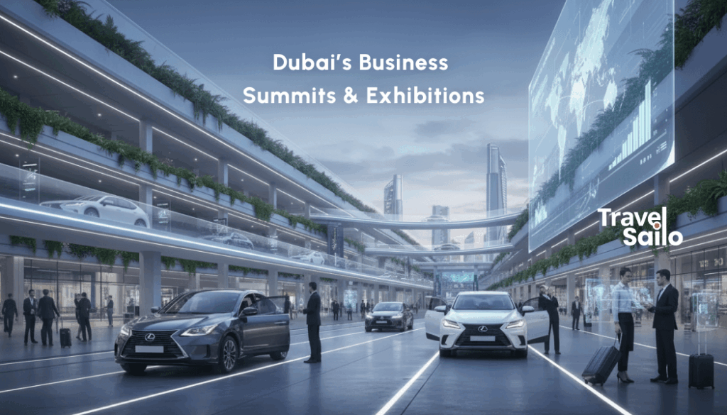 Dubai global summit exhibition transport – Travel Sailo business ride booking