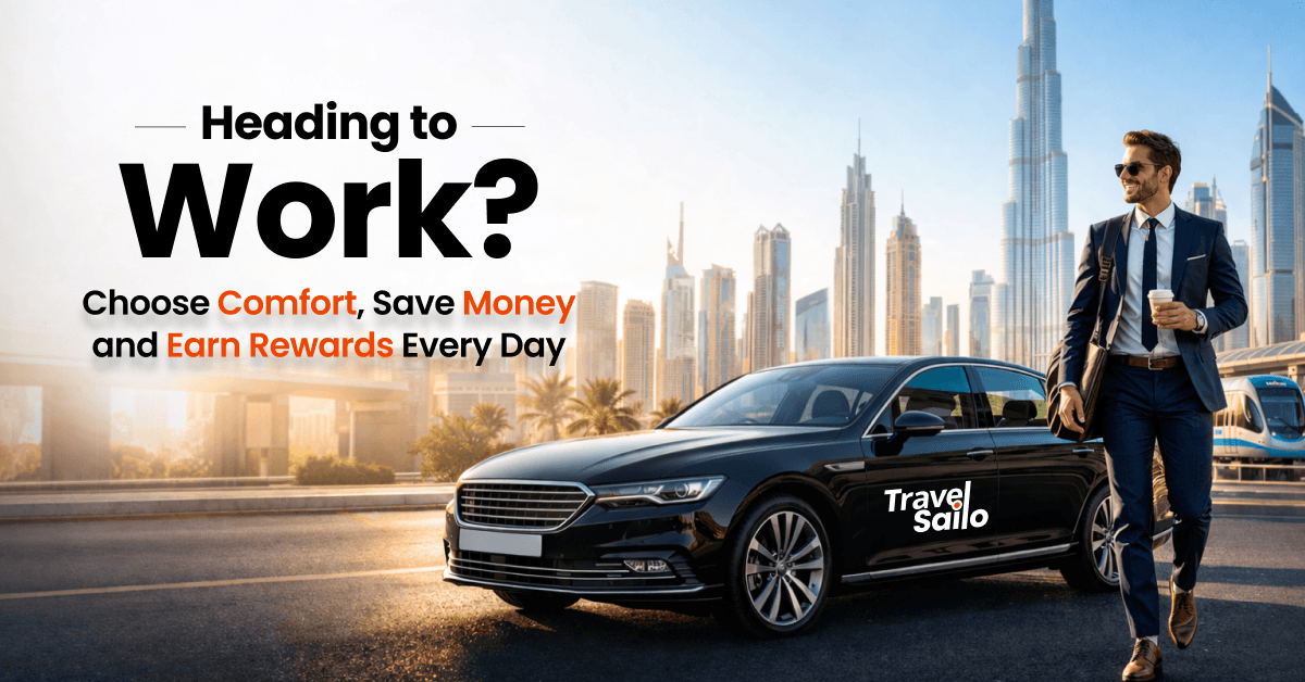 
Daily commute Dubai comfort savings – Travel Sailo earn rewards every ride

