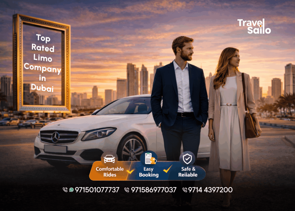 Top rated limousine company Dubai – Travel Sailo luxury limo booking