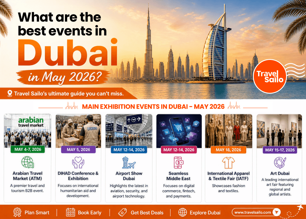 Best events in Dubai May 2026 – Travel Sailo Dubai ride hailing guide